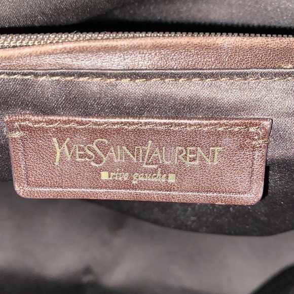 YSL Yves Saint Laurent Rive Gauche Tan Calfskin Leather XL Muse Handbag - Picture 13 of 16
